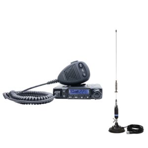 Ensemble radio CB PNI Escort HP 6550 avec module PNI ECH01 installé + antenne CB PNI S75 avec aimant