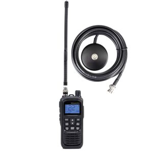 Kit radio CB portable PNI Escort HP 92 multi-normes 4W, 12-24V AM-FM avec embase magnétique BNC