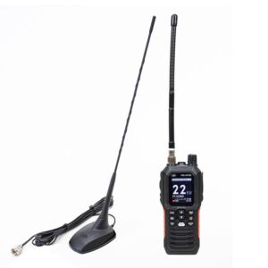Station radio CB portable PNI Escort HP 102 multi-normes, 4 W, 12-24 V, AM-FM avec antenne CB PNI Extra 48 et aimant.