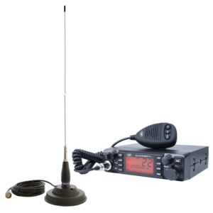 Kit de station de radio CB PNI ESCORT ESCORT HP 9001 PRO ASQ + antenne CB PNI ML145 avec aimant 145 / PL
