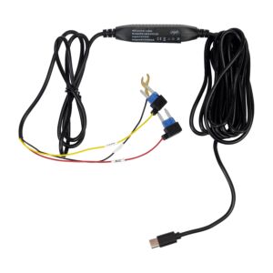 Câble d'alimentation PNI pour DVR de voiture, entrée 12V/24V, sortie 5V 2,5A