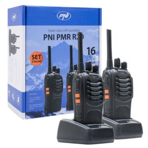 Ensemble station de radio UHF portable PNI PMR R20