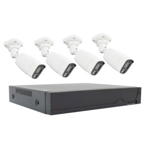 Kit de vidéosurveillance PNI House POE154 5MP - NVR et 4 caméras extérieures