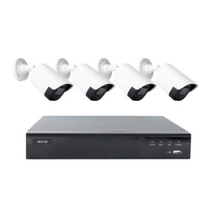 Kit de vidéosurveillance PNI House IPMAX POE22S, NVR et 4 caméras Bullet de 4MP