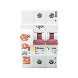 PNI SafeHome PT802P WiFi Smart Auto Safety, 2P, 100A, Contrôle Internet, Application mobile intelligente Tuya,
