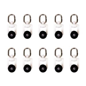 Jeu de 10 anneaux PNI PT923I pour tringle à rideaux, draperie PNI PT923