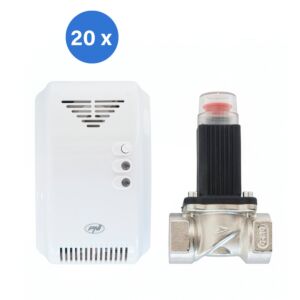 Kit de capteur de gaz PNI Safe House 200 et de vannes solénoïdaux