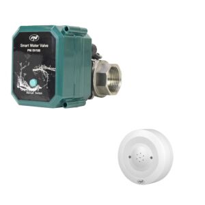 Kit anti-inondation Robinet d'eau intelligent PNI SV180 connectivité Wi-Fi + Détecteur d'inondation intelligent PNI Safe H