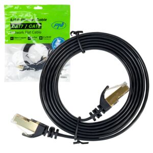 Câble réseau plat CAT7 noir