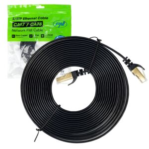 Câble réseau plat CAT7 noir