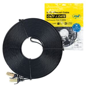 Câble réseau plat CAT7 noir