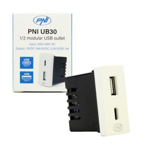 Prise USB double PNI UB30