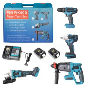 Ensemble d'outils électriques PNI WK400 avec batteries