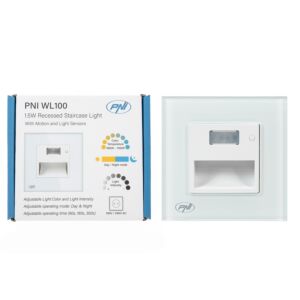 Lampe LED PNI WL100 pour l'éclairage des marches d'escalier