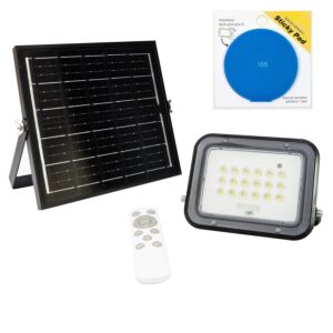 Kit réflecteur LED 50 W PNI GreenHouse WS50 PRO avec panneau solaire 6 W et support adhésif bleu inclus
