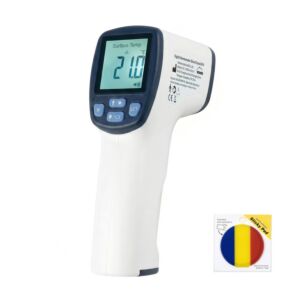 Boîtier thermomètre numérique SilverCloud UF41 pour corps et surfaces avec bandeau adhésif inclus