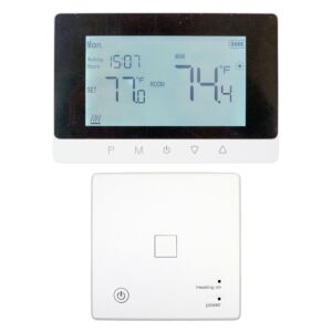 Thermostat intelligent sans fil PNI CT50S PRO, avec WiFi, pour systèmes de chauffage, hystérésis minimale de 0,1 °C, pilotage via Tuya