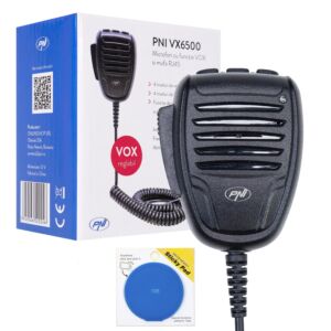 Pack microphone PNI VX6500 avec fonction VOX et pad bleu collant inclus