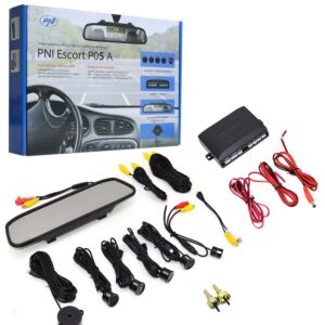 Capteurs de stationnement avec écran miroir PNI Escort P05 A et caméra de recul