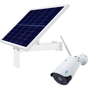 Caméra de vidéosurveillance sans fil PNI IP52LR et panneau solaire photovoltaïque PNI PSF6020A