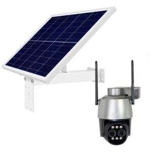Ensemble caméra de vidéosurveillance sans fil PNI House IP574 et panneau solaire photovoltaïque PNI PSF6020A
